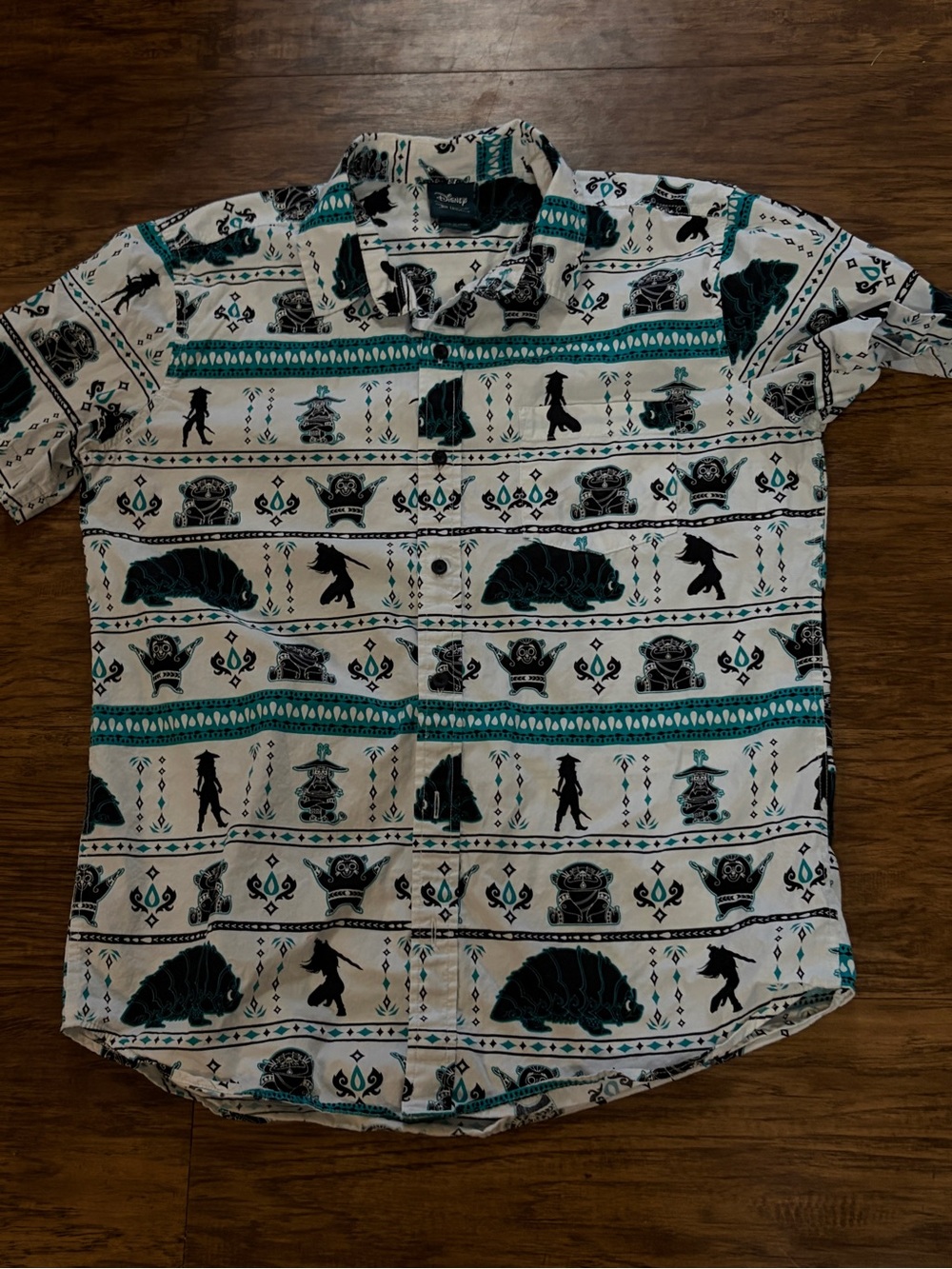 Disney our universe last airbender Short-Sleeve Button-Down Shirt